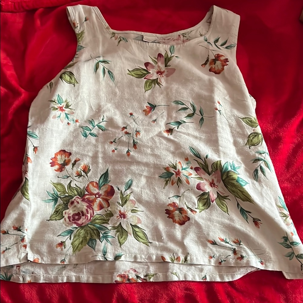 Floral Sleeveless Top